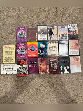 Vintage Cassette Tapes Lot of 20 Purple Rain George Michael Madonna Mariah Carey